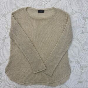 Wooden Ships Cream Colored Mohair/Wool Blend Sweater- Size S/M